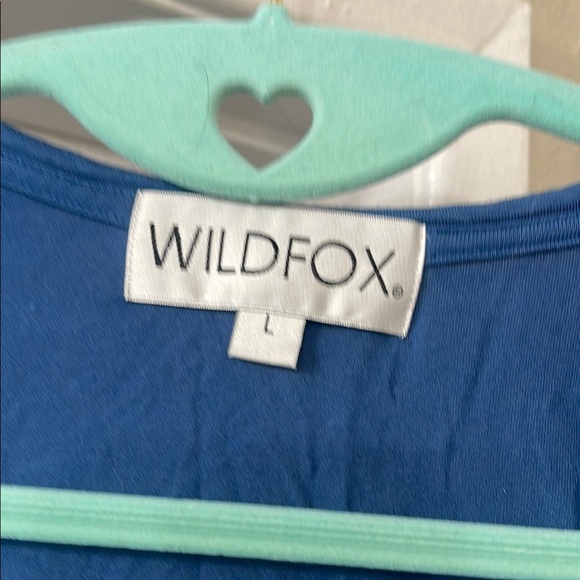 Wildfox Blue Relaxed Sleeveless Tank Top - Picture 3 of 11